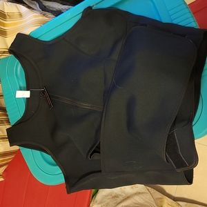 Be a queen 2X black work out training sweat vest